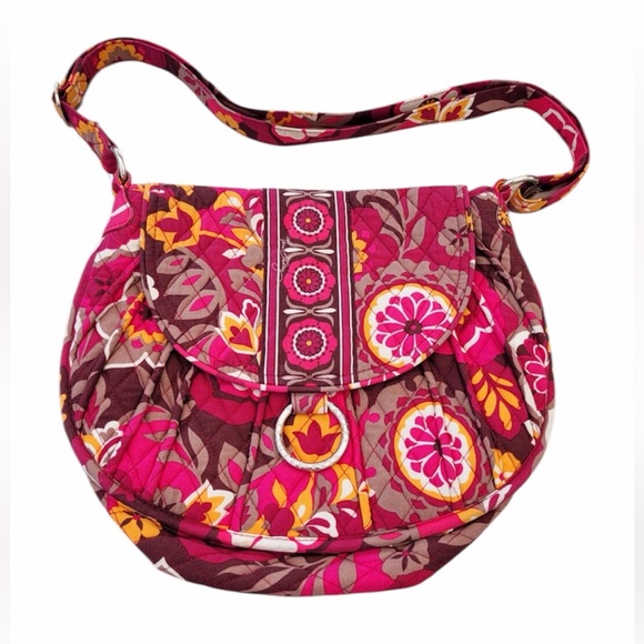 Vera Bradley Handbags - NWOT Vera Bradley Carnaby Saddle Floral Quilted Crossbody Bag OS